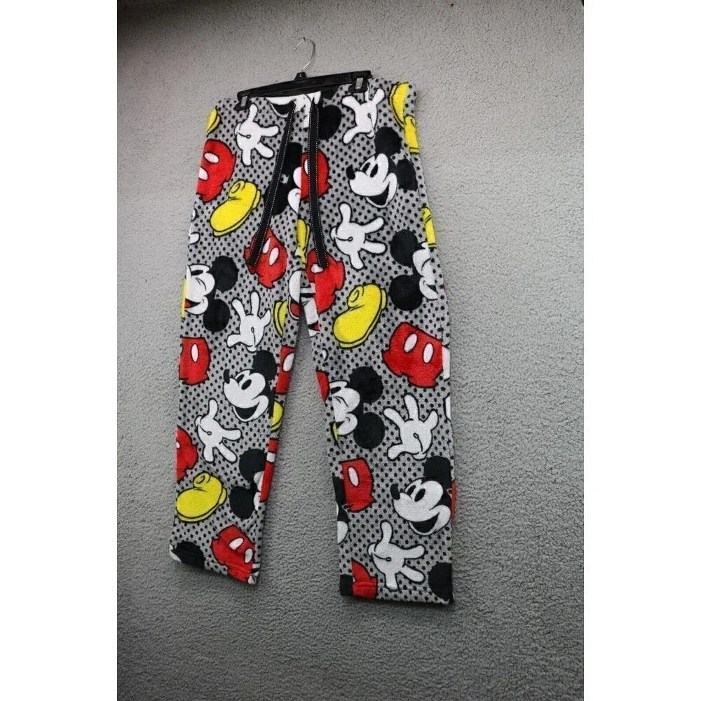 Women's Disney Mickey Mouse Fluffy Pajama Pants-Size Large-100% Polyester - Picture 1 of 7